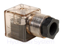 Wtyczka cewki elektrozaworu 3 PIN 12V 24V 230V do rozdzielacza Z DIODĄ - 6