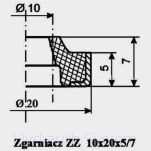 Zgarniacz ZZ 10x20x5/7 - 2