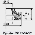 Zgarniacz ZZ 12x20x5/7 - 2