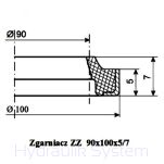Zgarniacz ZZ 90x100x5/7 - 2