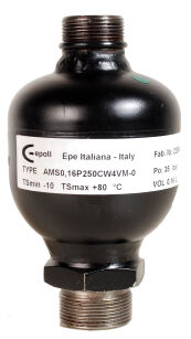 HYDROAKUMULATOR AKUMULATOR HYDRAULICZNY MEMBRANOWY 0,16L WŁOSKI AMS0,16P250CW4VM-0