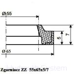 Zgarniacz ZZ 55x65x5/7 - 2