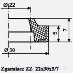 Zgarniacz ZZ 22x30x5/7 - 2