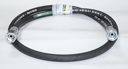 Wąż hydrauliczny jednooplotowy fi 8 L- 1300 końcówki proste 3/8"