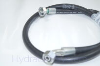 Wąż hydrauliczny dwuoplotowy fi 13 L- 1480 końcówki kątowe 45 i 90 22x1,5 - 2