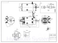 Silnik elektryczny 24V, 0,8 kW, CCW (lewy), 60A - HSMP0824 - 2