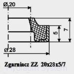 Zgarniacz ZZ 20x28x5/7 - 2