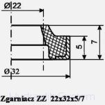 Zgarniacz ZZ 22x32x5/7 - 2