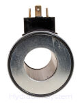 Cewka elektrozaworu Fi 31,5mm L 74mm 12V FANINA EMSG-63X pchająca 45W - 3