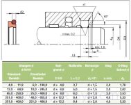 Pierścień tłokowy KD 22x28,8x2,95 KDTRE - 2