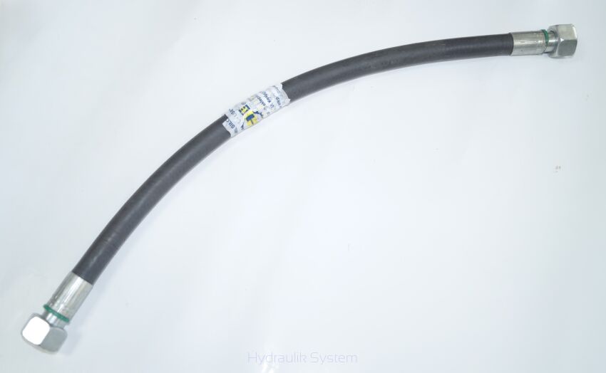 Wąż hydrauliczny dwuoplotowy fi 10 L- 520 końcówki proste 2x 22x1,5