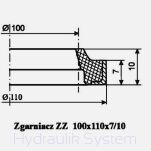Zgarniacz ZZ 100x110x7/10 - 2