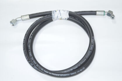 Wąż hydrauliczny dwuoplotowy fi 10 L- 1800 końcówki kątowe 45 i 90 18x1,5