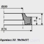 Zgarniacz ZZ 50x56x5/7 - 2