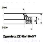 Zgarniacz ZZU 75x89X8 HALLITE - 2
